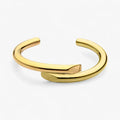 Eenvoudige goudkleurige bangle