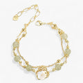 Double-Layer Flower Bracelet, Handmade
