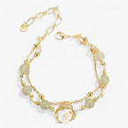 Double-Layer Flower Bracelet, Handmade