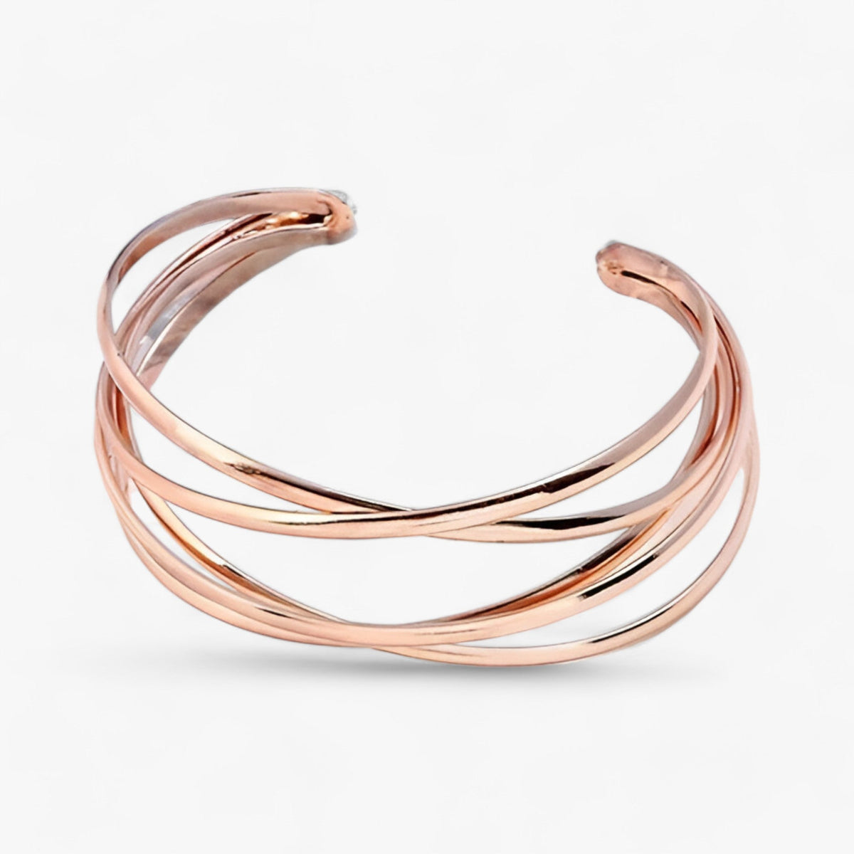 Open bangle met opengewerkt detail