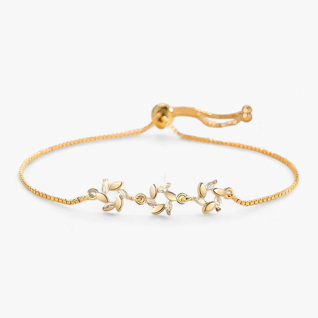 Vlinderarmband met zirkoon aan verstelbare ketting