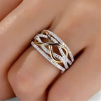 Uitgesproken statement ring met modern profiel