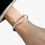 Slangenarmband in zilverkleur