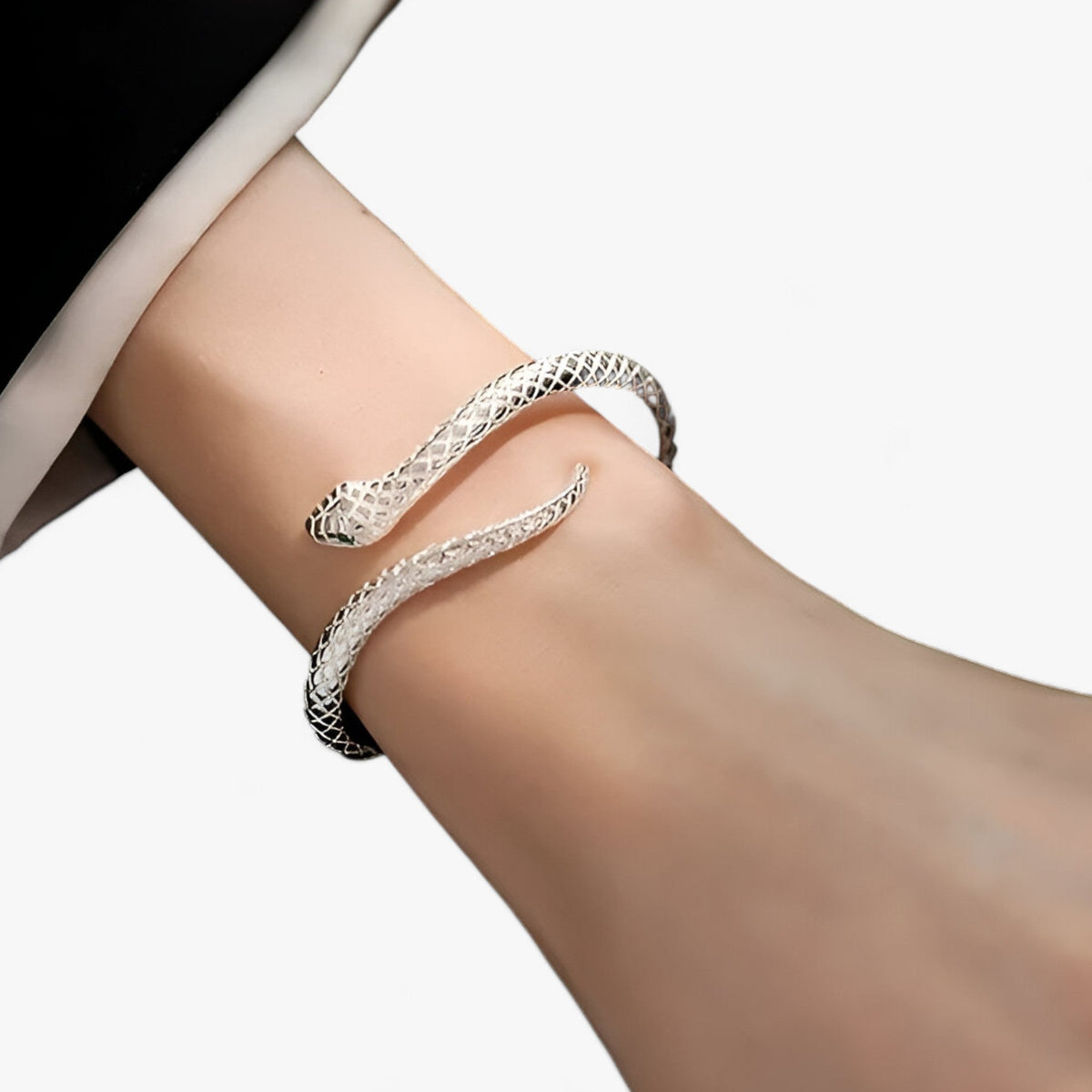 Slangenarmband in zilverkleur