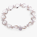 Fijne zilverkleurige schakelarmband