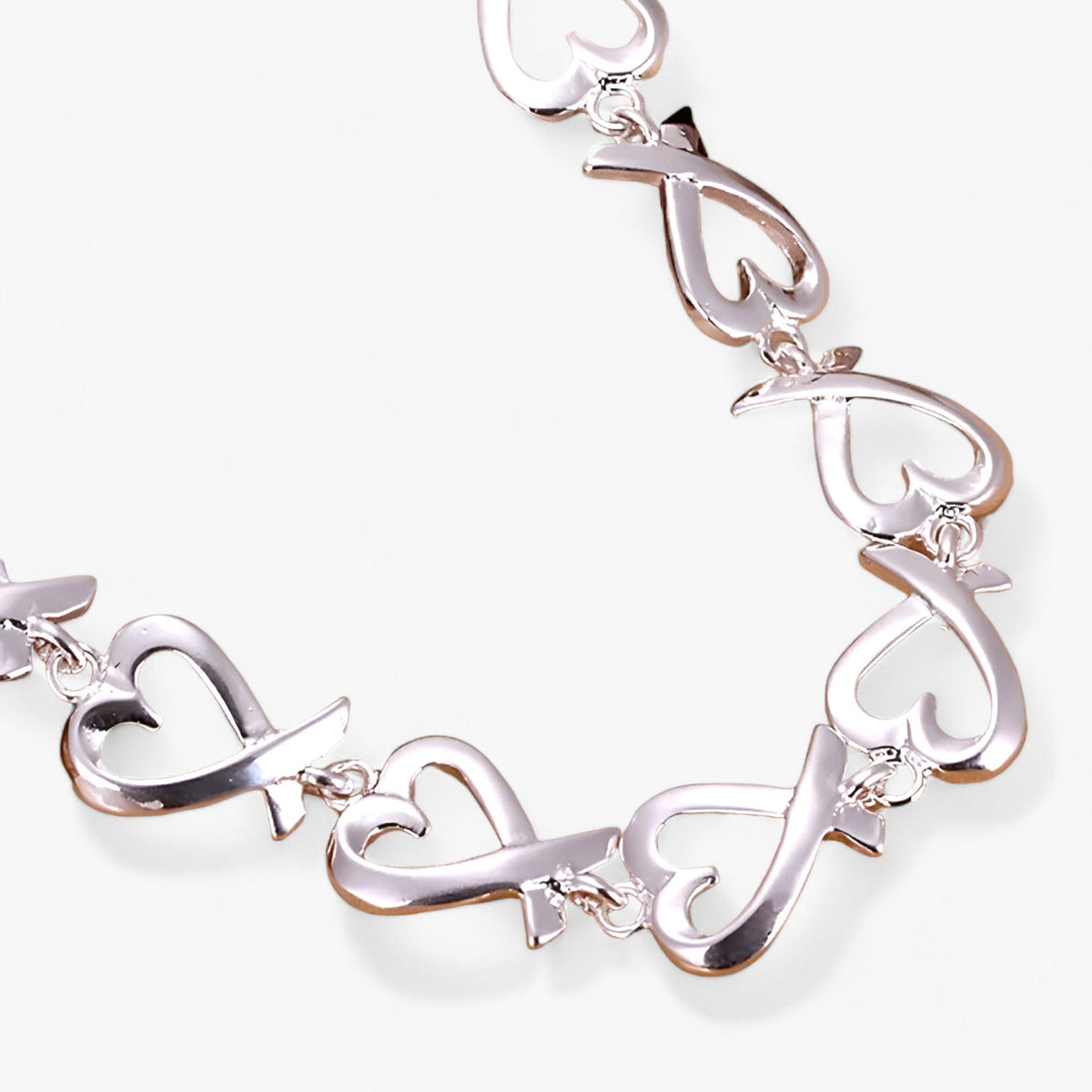 Fijne zilverkleurige schakelarmband