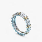 Sterling zilveren ring met AAA-zirkonia