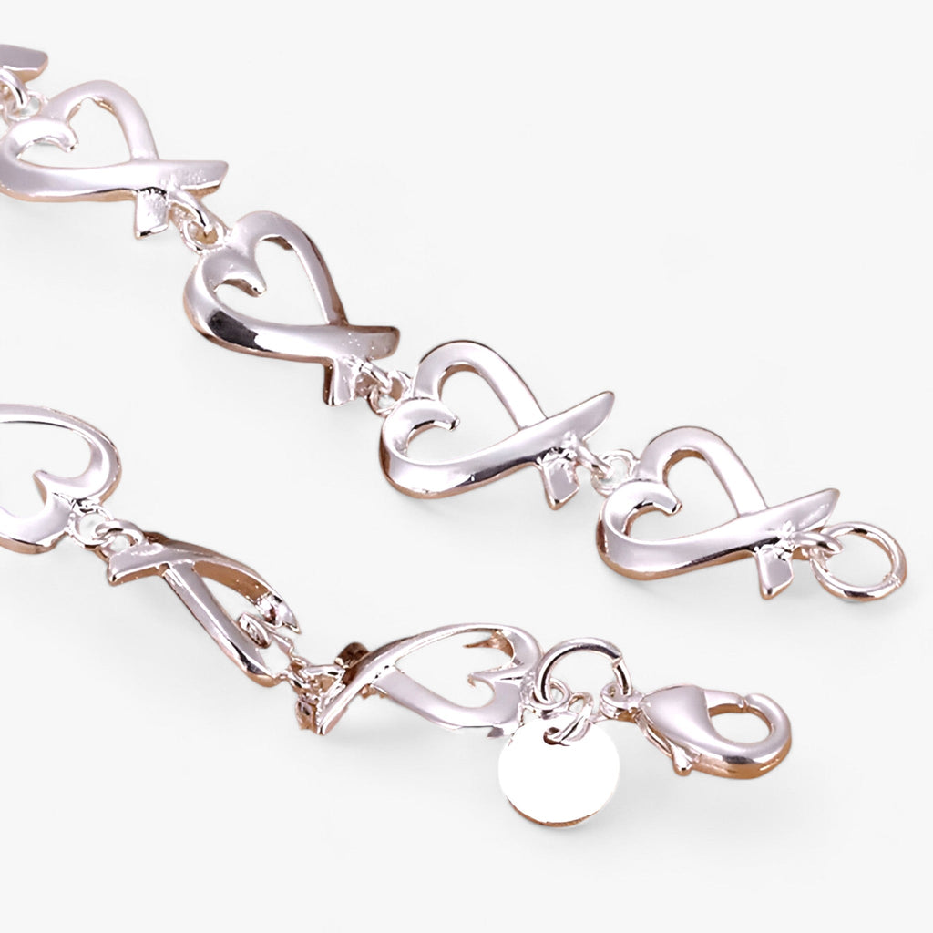 Fijne zilverkleurige schakelarmband