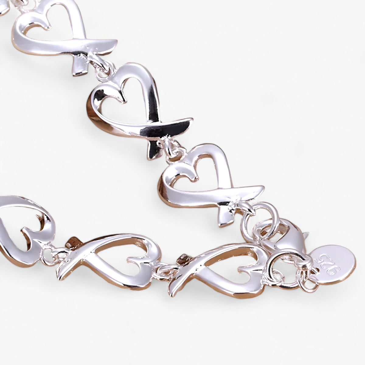 Fijne zilverkleurige schakelarmband
