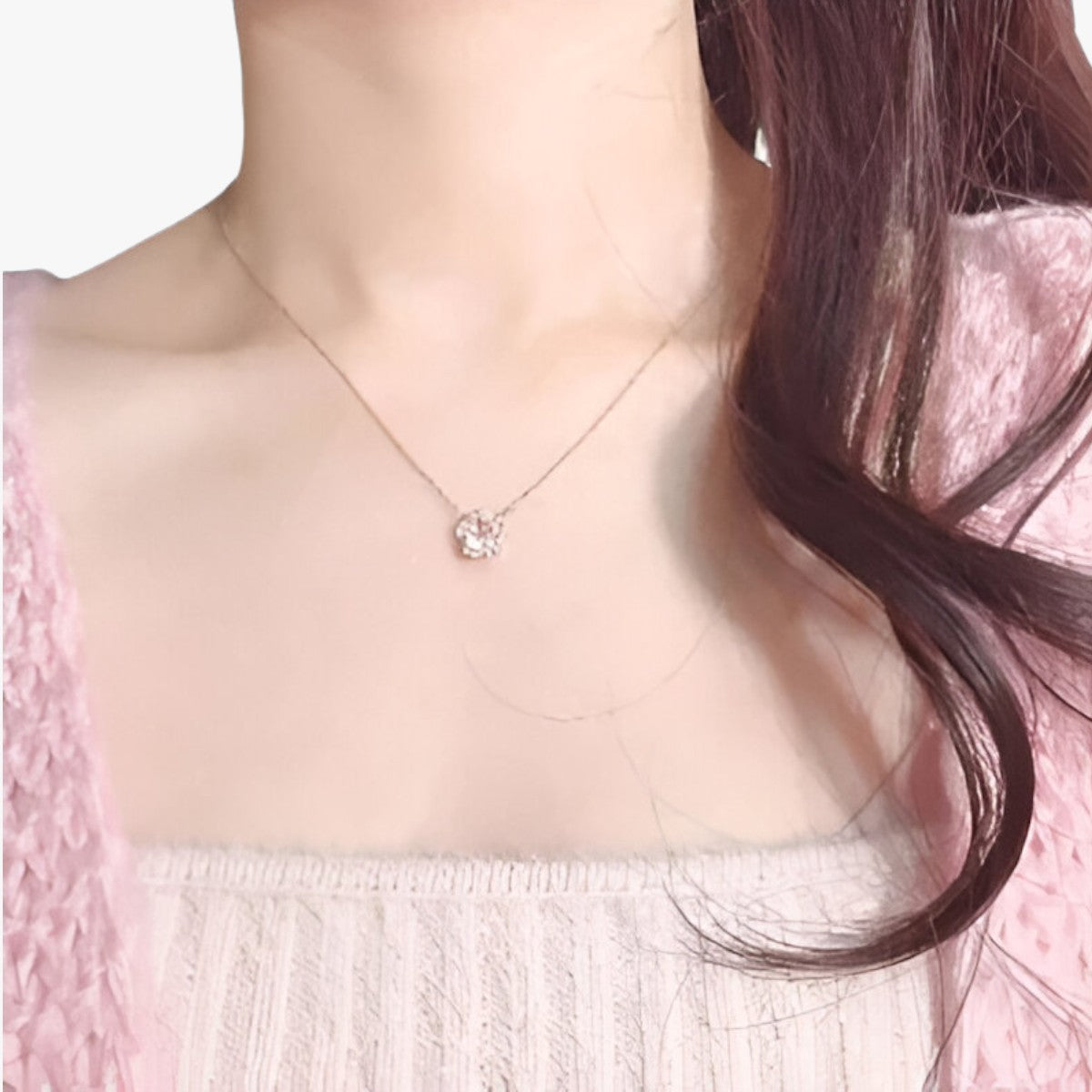 Sakura-oorbellen met micro-pavé zirkoon