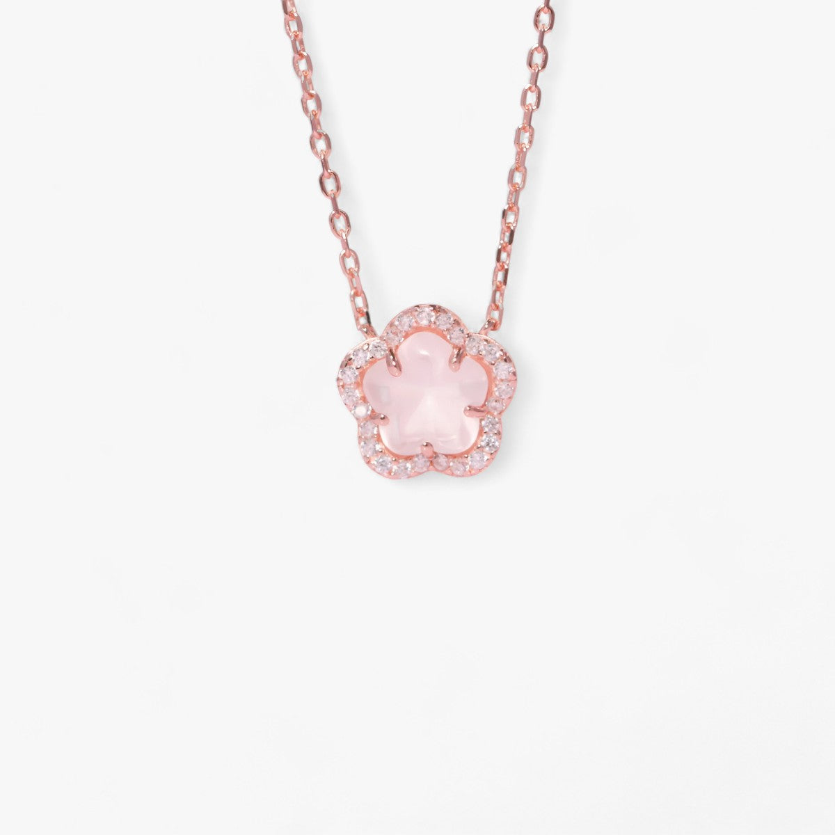 Sakura-oorbellen met micro-pavé zirkoon
