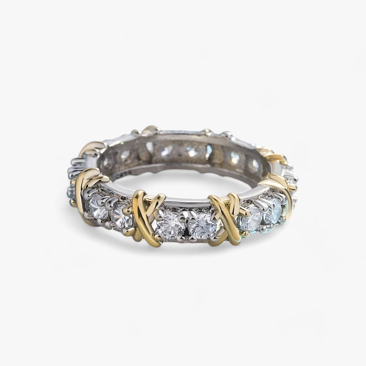 Sterling zilveren ring met AAA-zirkonia