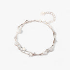 Sterling zilveren armband met sterren, 19 cm