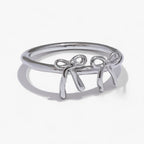 Ring met knoopdetail in 18K PVD-gecoat roestvrij staal