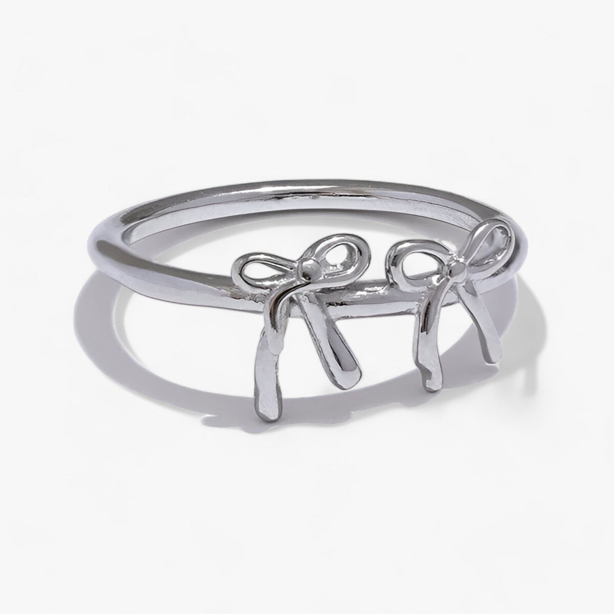 Ring met knoopdetail in 18K PVD-gecoat roestvrij staal