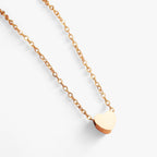 Minimalistische hartketting, sleutelbeenlengte