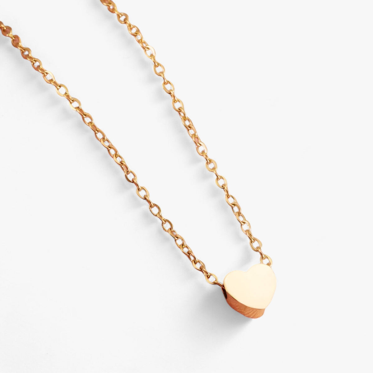 Minimalistische hartketting, sleutelbeenlengte