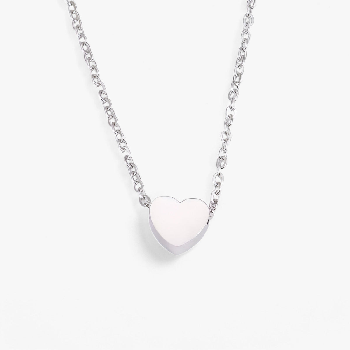 Minimalistische hartketting, sleutelbeenlengte