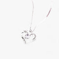 Zirkonia hartketting met geschenkdoos, 45 cm