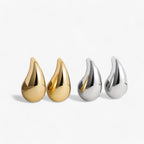 Chunky Teardrop Earrings, 18K Gold-Plated Sterling Silver