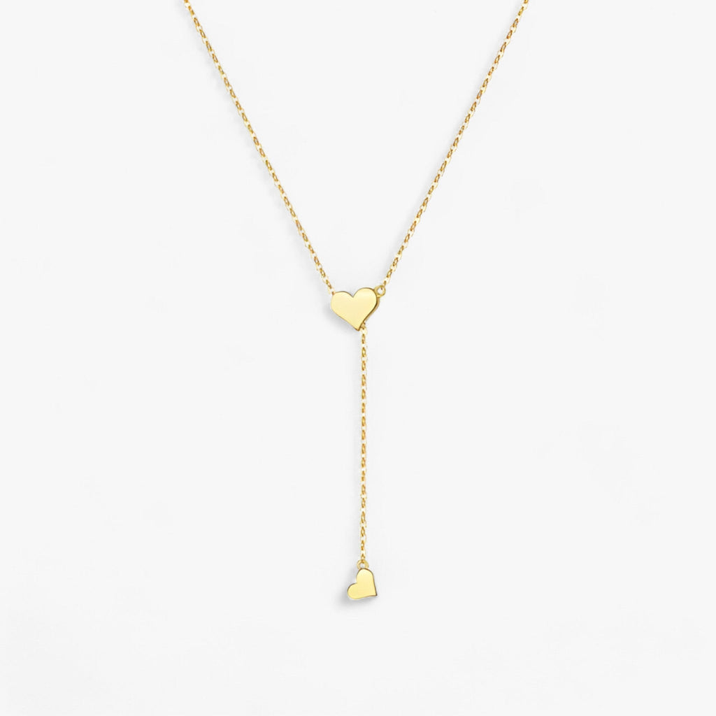 Verstelbare ketting met harthanger, goudkleurig