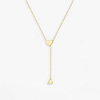 Verstelbare ketting met harthanger, goudkleurig