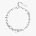 Sterling zilveren armband met sterren, 19 cm