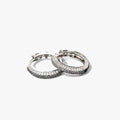Sterling zilveren creolen met cubic zirkonia