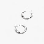 Minimalistische creolen van sterling zilver