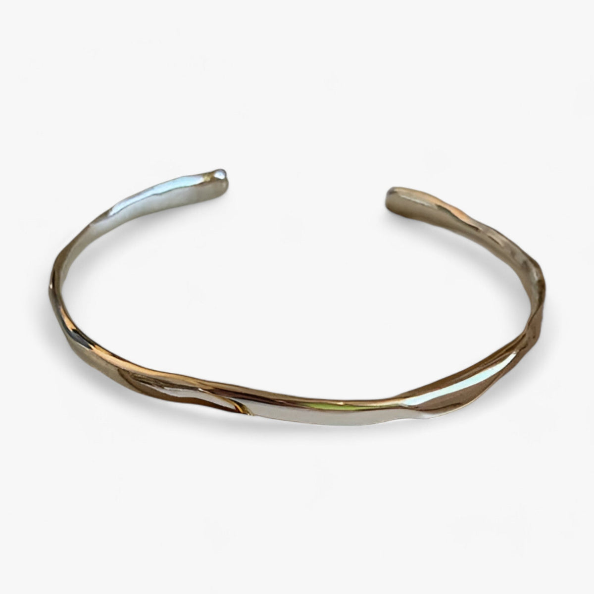 Bangle met gestempelde structuur in goudkleur