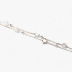 Sterling zilveren armband met sterren, 19 cm