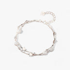 Sterling zilveren armband met sterren, 19 cm