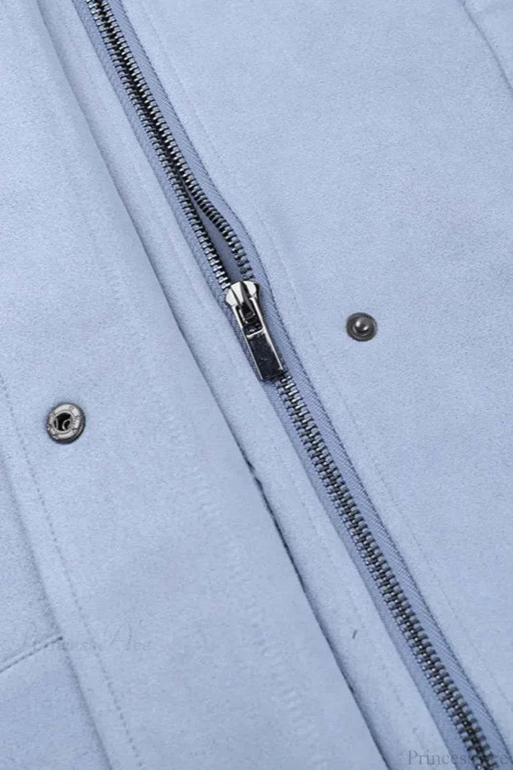 Polo Collar Jacket with Loose Regular Fit and Long Sleeves