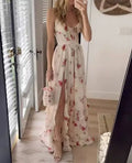 Floral Print Polished Occasion Maxi Dress
