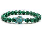 Stone Bead Turtle Bracelet in Many Colours