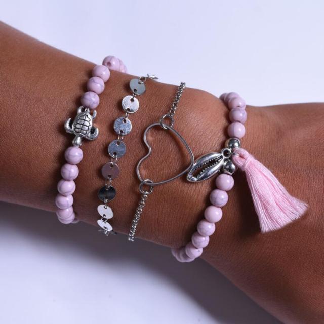 Pack of Five Bracelets in City-Named Styles