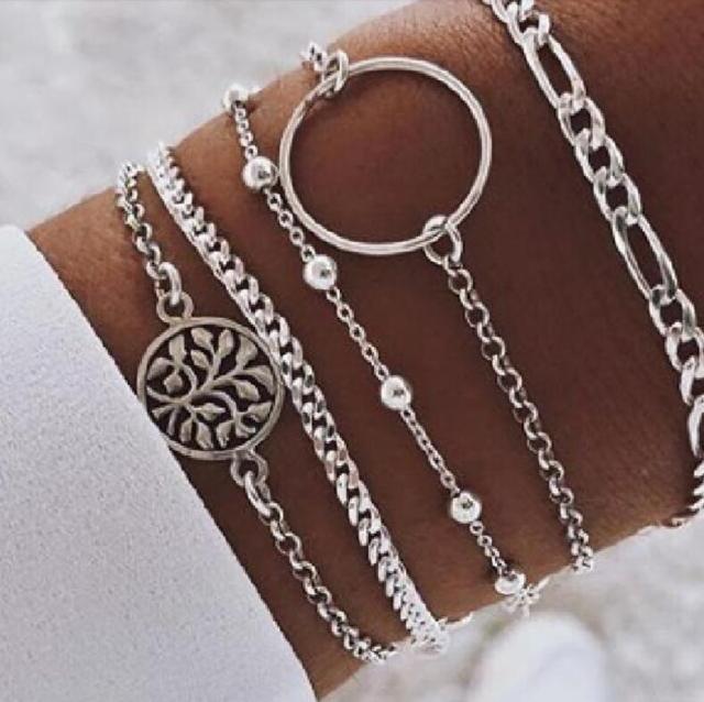 Pack of Five Bracelets in City-Named Styles