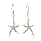 Opal-Look Starfish Drop Earrings