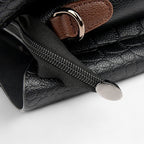 Supple Croc-Embossed Leather Handbag with Spacious Interior