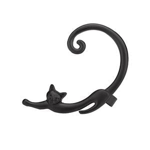 Cat Earring in Three Finishes