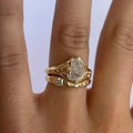 Bright Layered Forged Gold-Tone Ring
