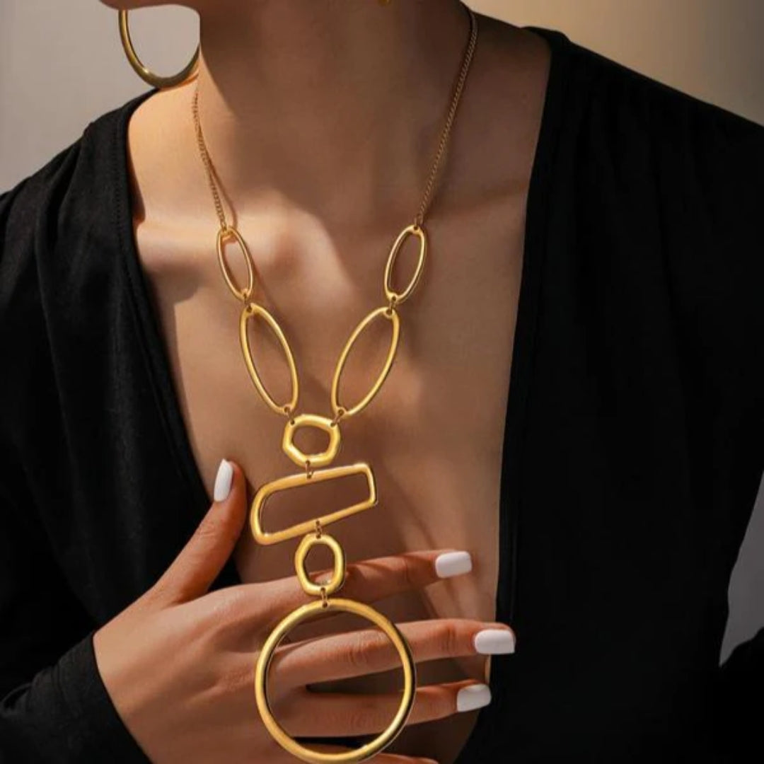 Gold-Tone Dangle Necklace