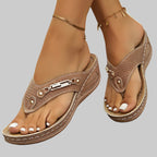 Adjustable Strap Sandals with Contoured Footbed Support