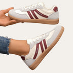 Perforated Panel Lace-Up Trainers