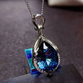 Luminous Stone Necklace on Delicate Chain