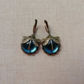 Antique Gold-Tone Dragonfly Earrings