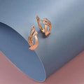 Polished Rose Gold-Tone Earrings