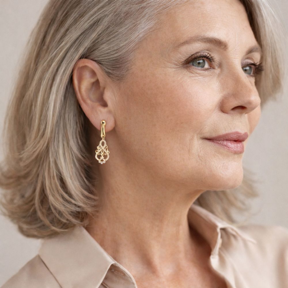Gold-Tone Fairy Earrings