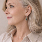 Vintage-Style Waterdrop Stone Earrings