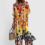 Floral Print Summer Maxi Dress
